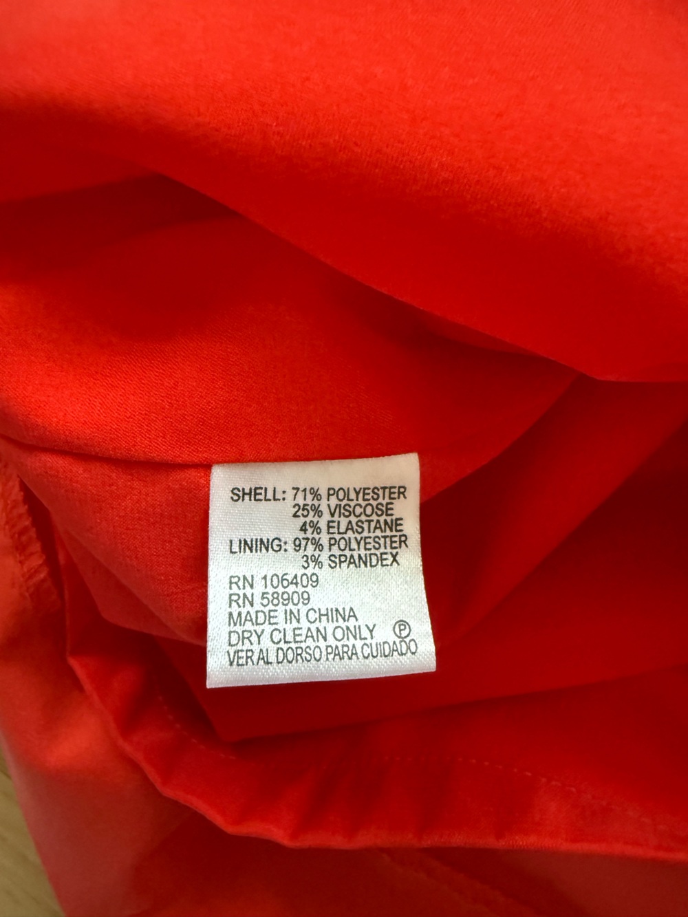Antonio Melani Size 14 Coral Orange V Neck Dress with Lace Details - Picture 5 of 5
